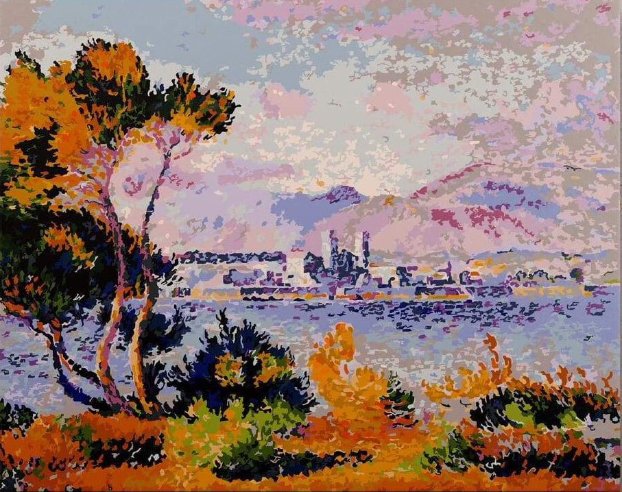 Pintura por números "Antibes Tarde", de Henri Edmond Cross