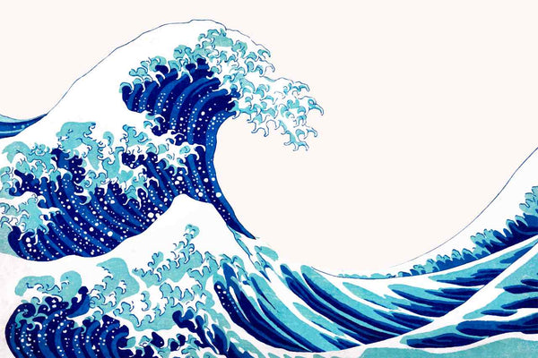 La gran ola de Kanagawa, una de las estampas japonesas del ukiyo-e más conocidas
