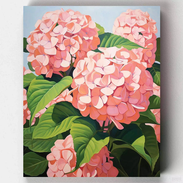 Hortensias- Pintar por Números- Canvas by Numbers