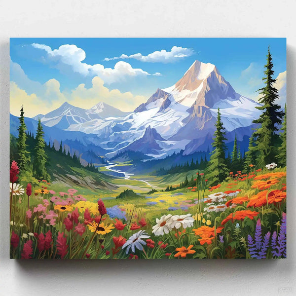 Valle Floreciente- Pintar por Números- Canvas by Numbers