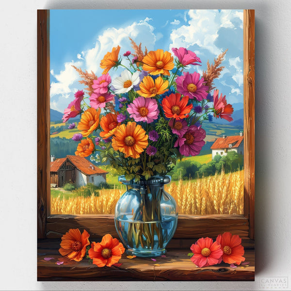 Ramo de Verano- Pintar por Números- Canvas by Numbers