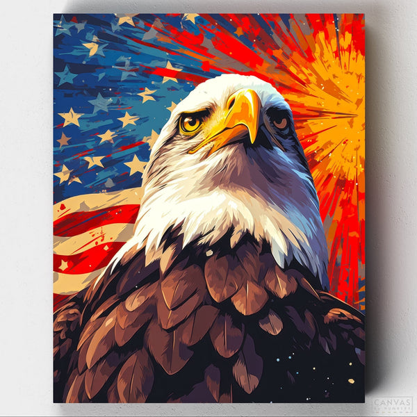 Águila de la Libertad- Pintar por Números- Canvas by Numbers