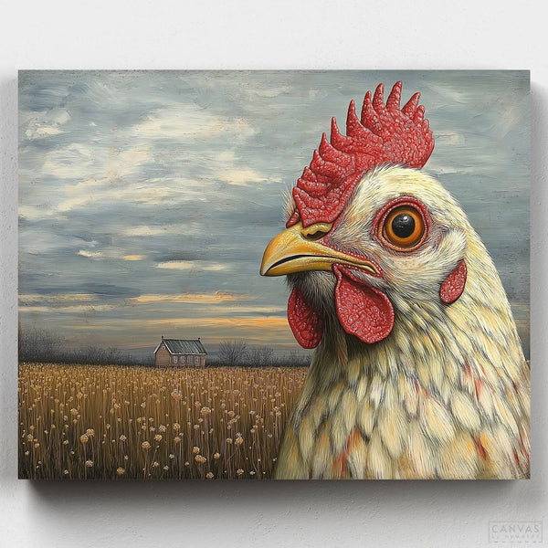Gallina Común- Pintar por Números- Canvas by Numbers