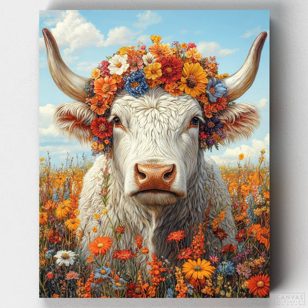 Cuernos en Flor- Pintar por Números- Canvas by Numbers
