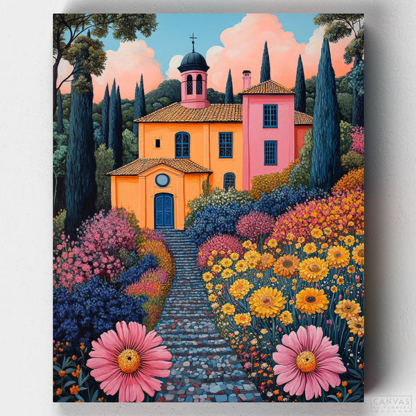 Mansión en la Provenza- Pintar por Números- Canvas by Numbers