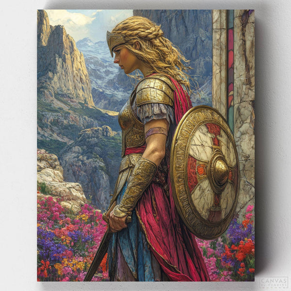 Atenea, Diosa de la Guerra- Pintar por Números- Canvas by Numbers