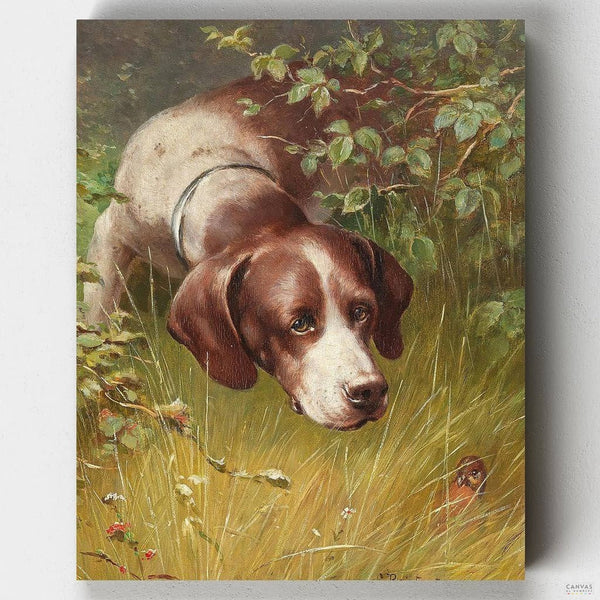 Pequeño Amigo - Pintar por Números Perro- Pintar por Números- Canvas by Numbers