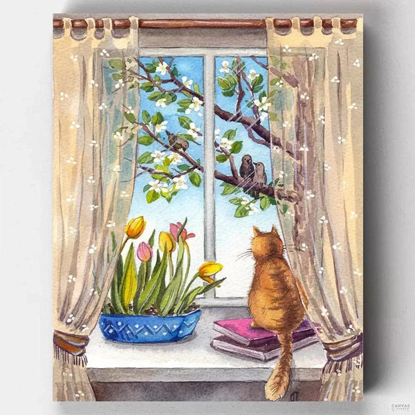 Una Mañana Tranquila- Pintar por Números- Canvas by Numbers