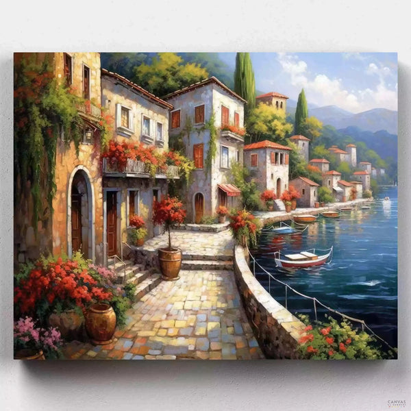 Un Paseo por el Puerto- Pintar por Números- Canvas by Numbers