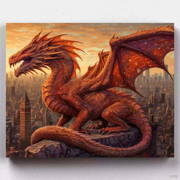 Dragón Ancestral- Pintar por Números- Canvas by Numbers
