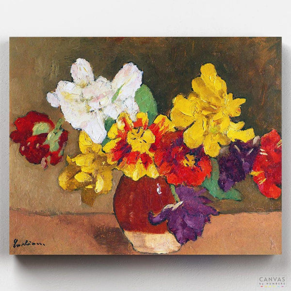Anemonas- Pintar por Números- Canvas by Numbers