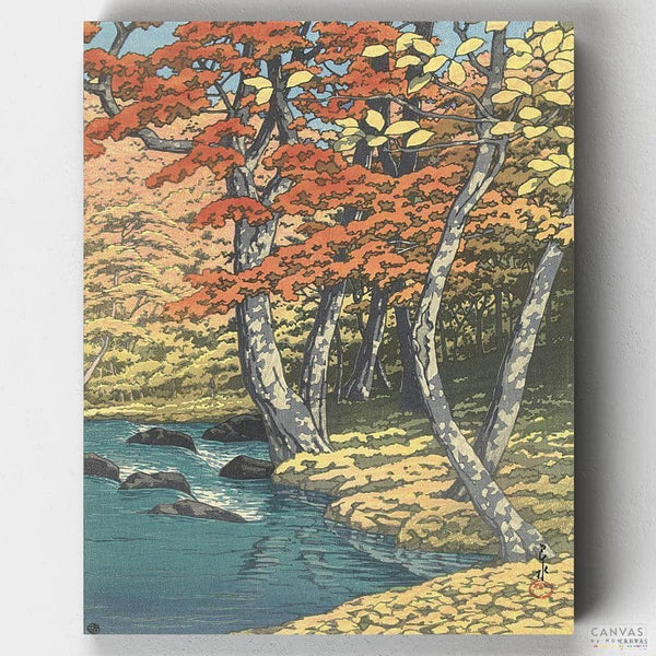 Otoño en Oirase- Pintar por Números- Canvas by Numbers