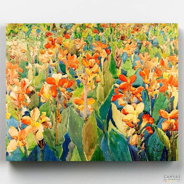 Cama de Flores- Pintar por Números- Canvas by Numbers