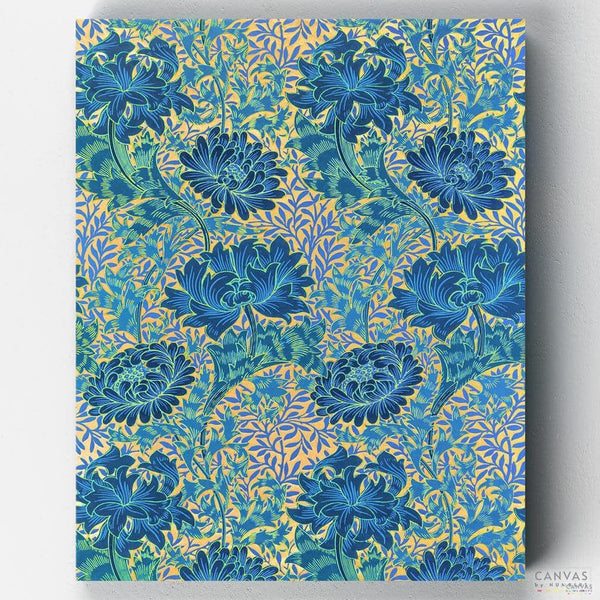 Crisantemos- Pintar por Números- Canvas by Numbers