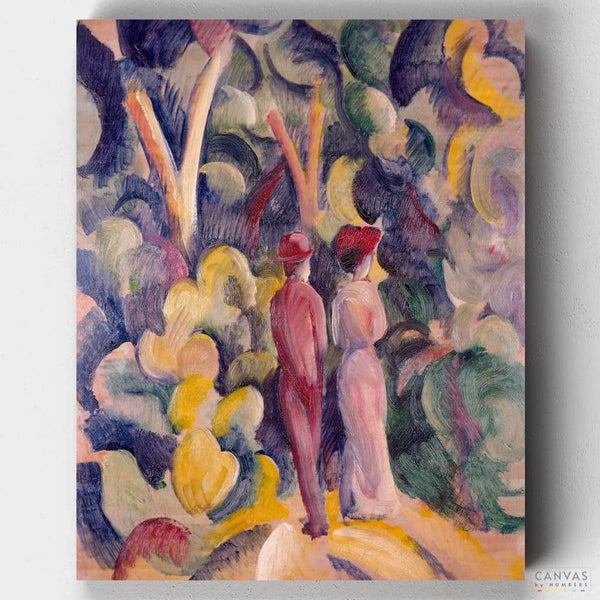 Pareja en el Bosque- Pintar por Números- Canvas by Numbers