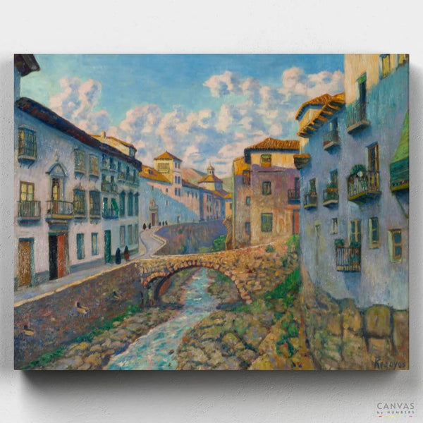 Río Darro, Granada- Pintar por Números- Canvas by Numbers
