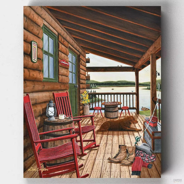 Un Día Tranquilo- Pintar por Números- Canvas by Numbers