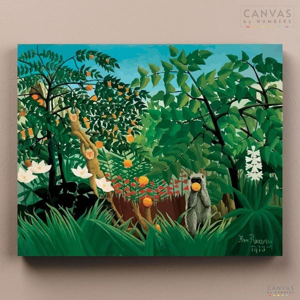 Paisaje Exótico- Pintar por Números- Canvas by Numbers