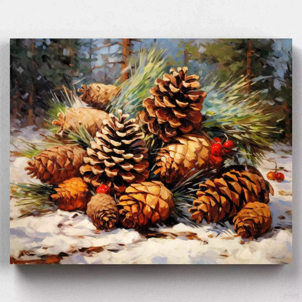 Piñas de Navidad- Pintar por Números- Canvas by Numbers
