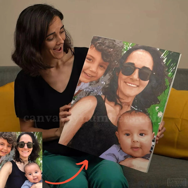 Pintar por Números Personalizado - Cuadro Personalizado con Foto- Pintar por Números- Canvas by Numbers