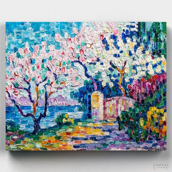 Árboles en Flor- Pintar por Números- Canvas by Numbers