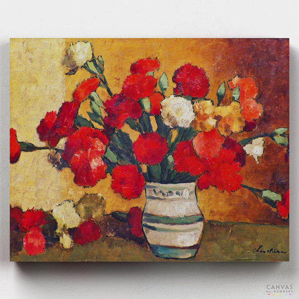 Claveles- Pintar por Números- Canvas by Numbers