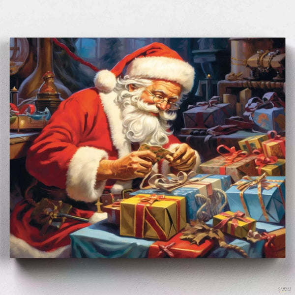 Preparando Regalos- Pintar por Números- Canvas by Numbers