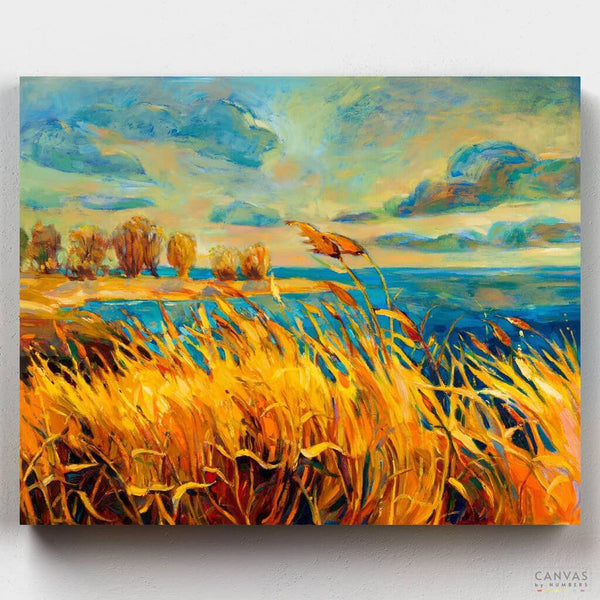 Campos Dorados- Pintar por Números- Canvas by Numbers