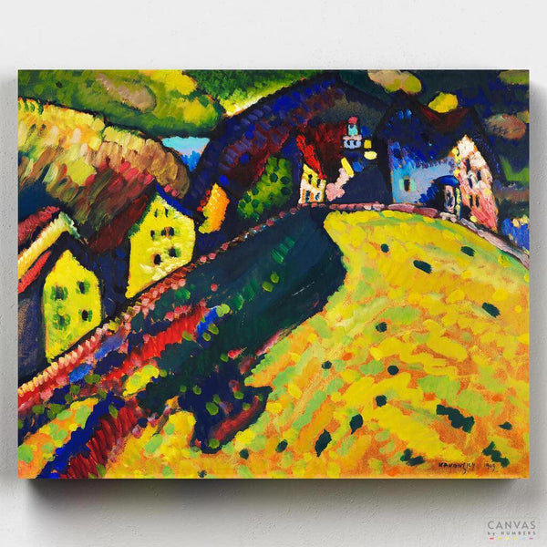 Casas en Murnau- Pintar por Números- Canvas by Numbers