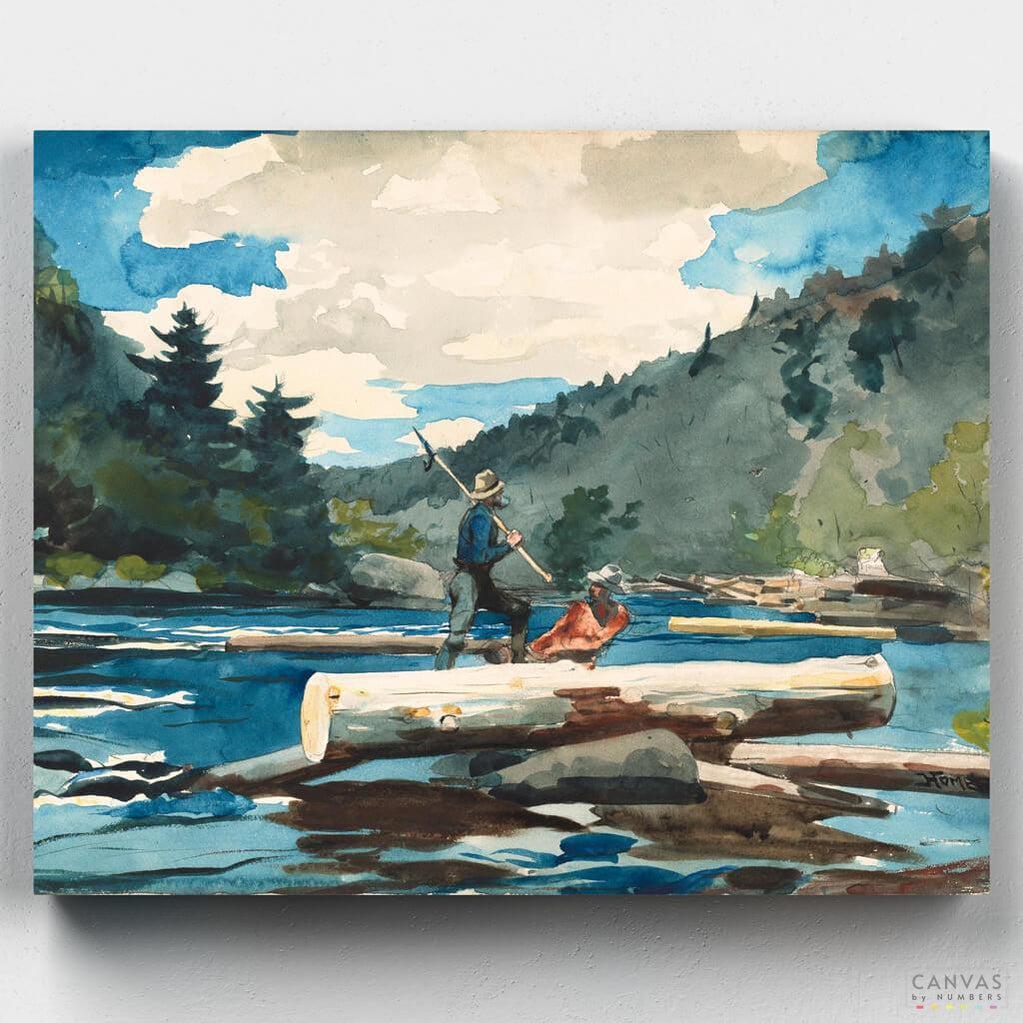 Río Hudson- Pintar por Números- Canvas by Numbers