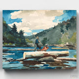 Río Hudson- Pintar por Números- Canvas by Numbers