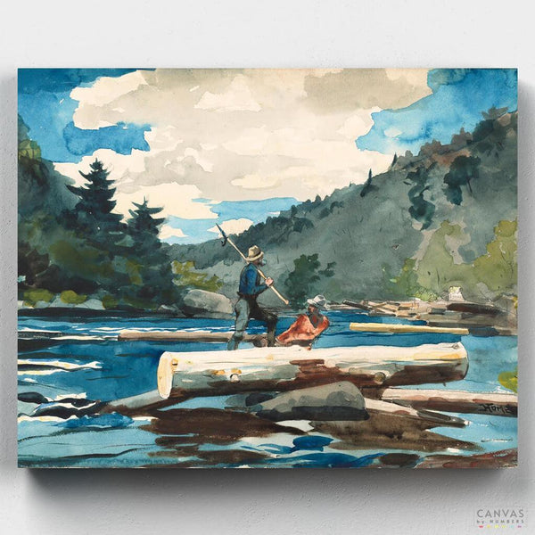Río Hudson- Pintar por Números- Canvas by Numbers