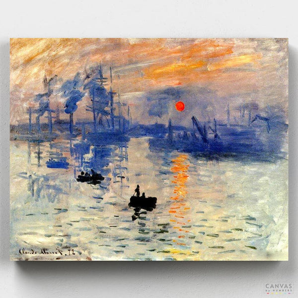 Impresión, Sol Naciente- Pintar por Números- Canvas by Numbers