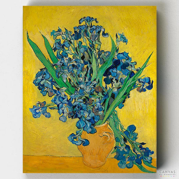 Jarrón con Lirios- Pintar por Números- Canvas by Numbers