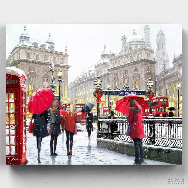 Nieve en Londres- Pintar por Números- Canvas by Numbers