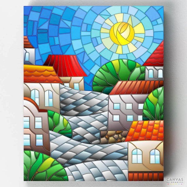 Pueblo Mágico- Pintar por Números- Canvas by Numbers