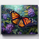 Mariposa Monarca - Pintar por Números- Pintar por Números- Canvas by Numbers