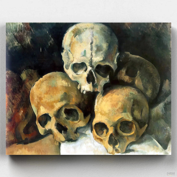 Pirámide de Calaveras (1901)- Pintar por Números- Canvas by Numbers