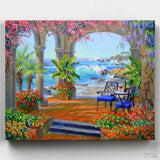 Oasis Refrescante- Pintar por Números- Canvas by Numbers