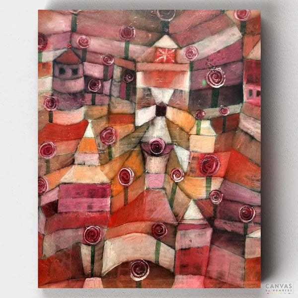 Jardín de las Rosas- Pintar por Números- Canvas by Numbers