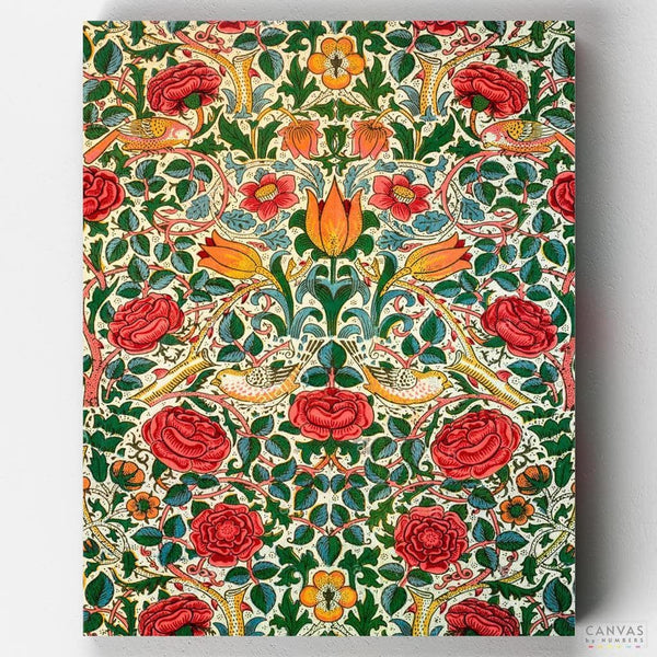 Rosa- Pintar por Números- Canvas by Numbers