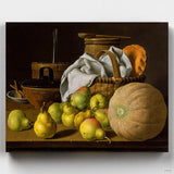 Bodegón con Melón y Peras- Pintar por Números- Canvas by Numbers