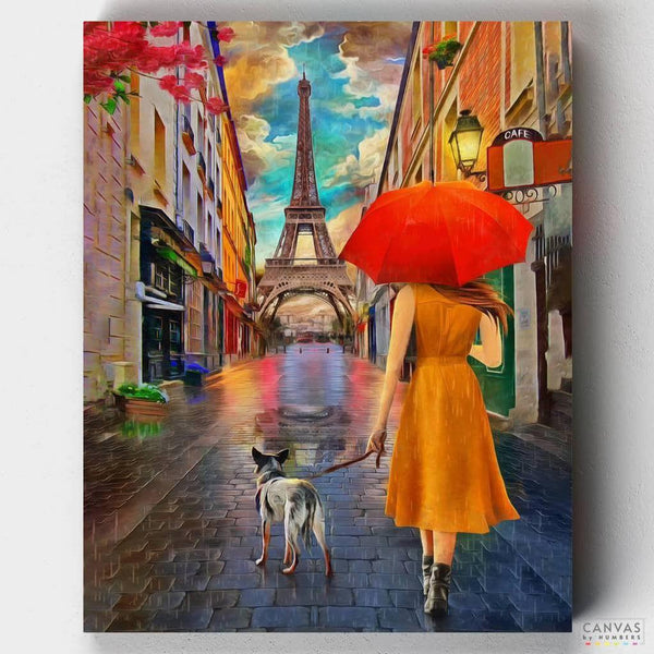 Calles de París- Pintar por Números- Canvas by Numbers