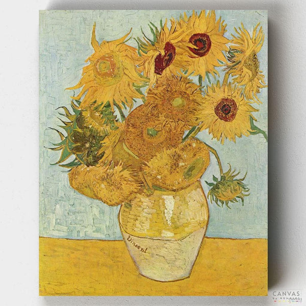 Los Girasoles- Pintar por Números- Canvas by Numbers