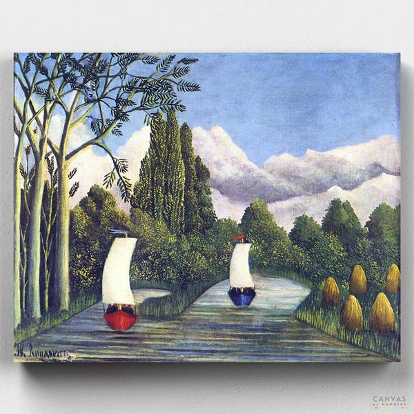 Los Bancos de Oise- Pintar por Números- Canvas by Numbers