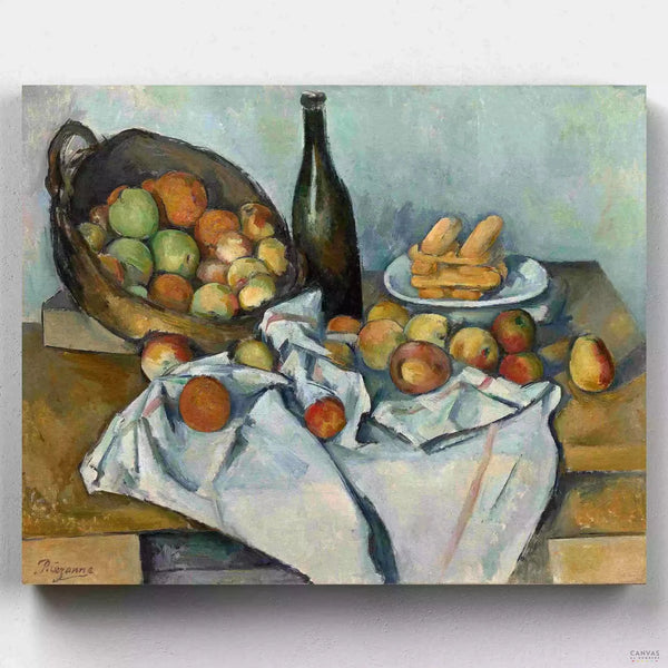 Cesto de Manzanas (1893)- Pintar por Números- Canvas by Numbers