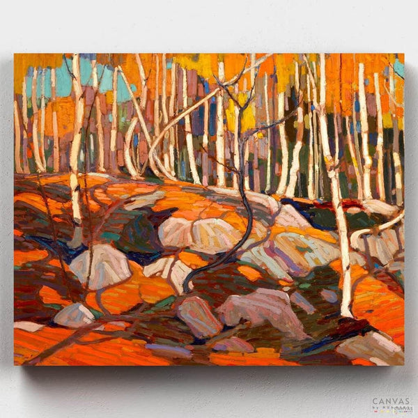 El Bosque de Abedules- Pintar por Números- Canvas by Numbers