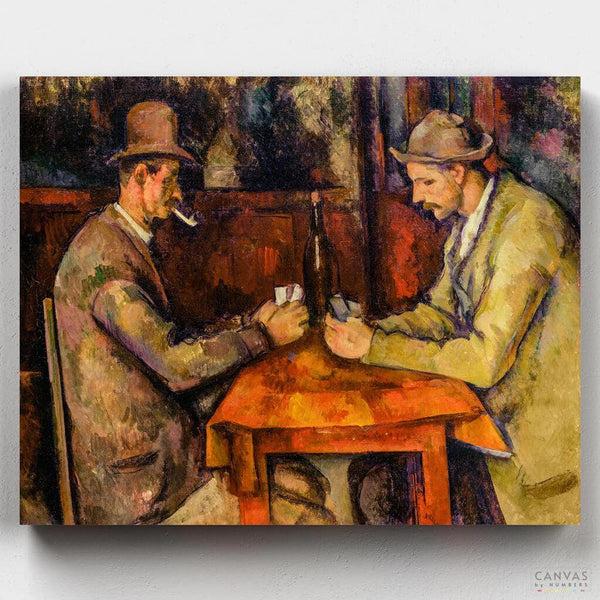 Los Jugadores de Cartas- Pintar por Números- Canvas by Numbers