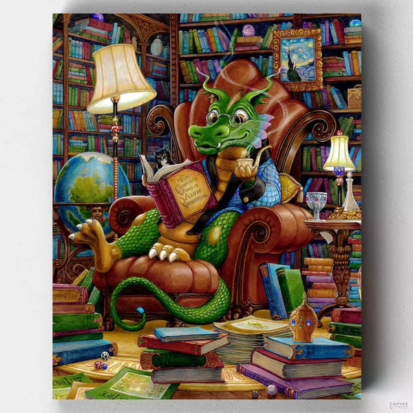 El Dragón Ilustrado- Pintar por Números- Canvas by Numbers