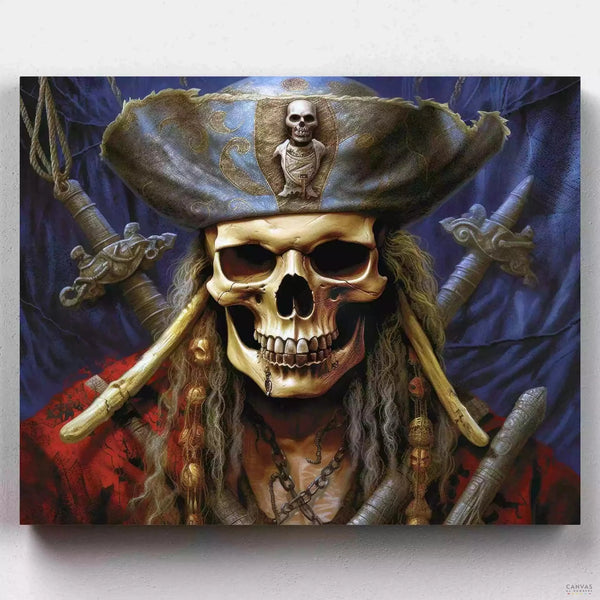 El Rey de los Piratas- Pintar por Números- Canvas by Numbers